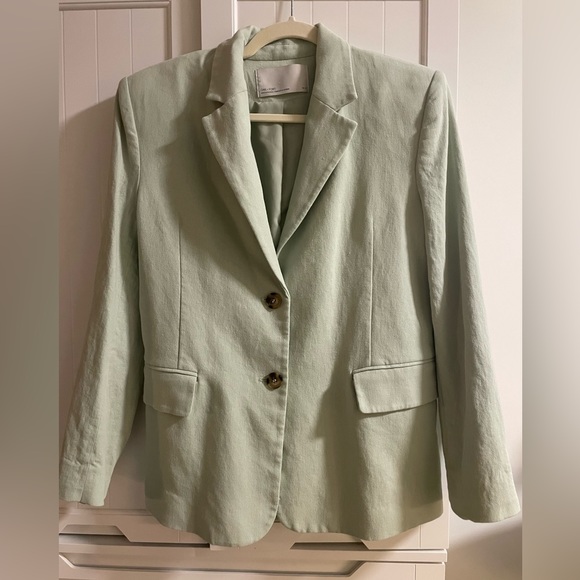 Oak and Fort Light Green Blazer - Picture 1 of 5